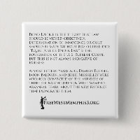 West Memphis Three (ATA design) BUTTON