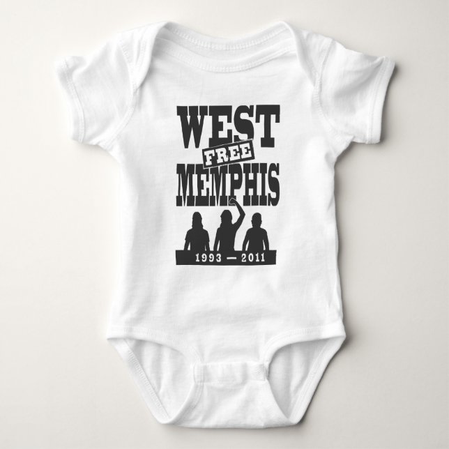 West Memphis Three Baby Bodysuit (Front)
