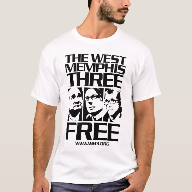 West Memphis Three. Free. Light T-Shirt (Front)