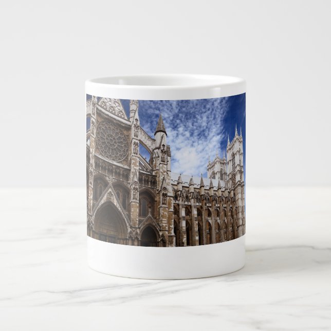 West Minster Abbey Mugs. Large Coffee Mug (Front)
