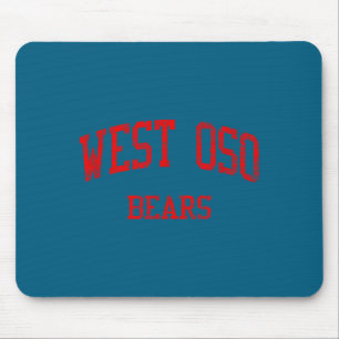West Oso High School Hs Illustration Mouse Pad