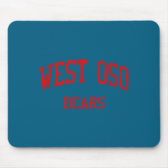 West Oso High School Hs Illustration Mouse Pad (Front)