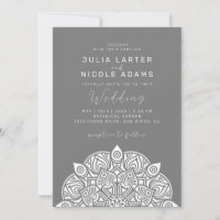 West Pacific Variant Oval Classic Mandala Wedding