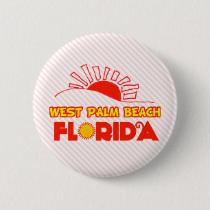 West Palm Beach, Florida 6 Cm Round Badge