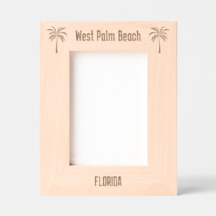 West Palm Beach Florida Laser Engraved frame