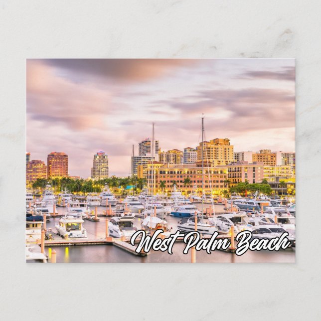 West Palm Beach, Florida, USA Postcard (Front)