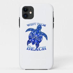 West Palm Beach Florida Vacation Tribal Turtle iPhone 11 Case
