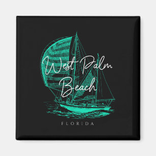 West Palm Beach Sailboat Magnet
