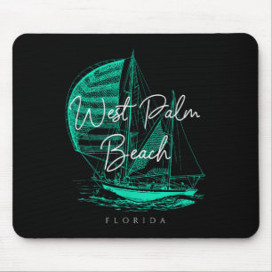 West Palm Beach Sailboat Mouse Pad
