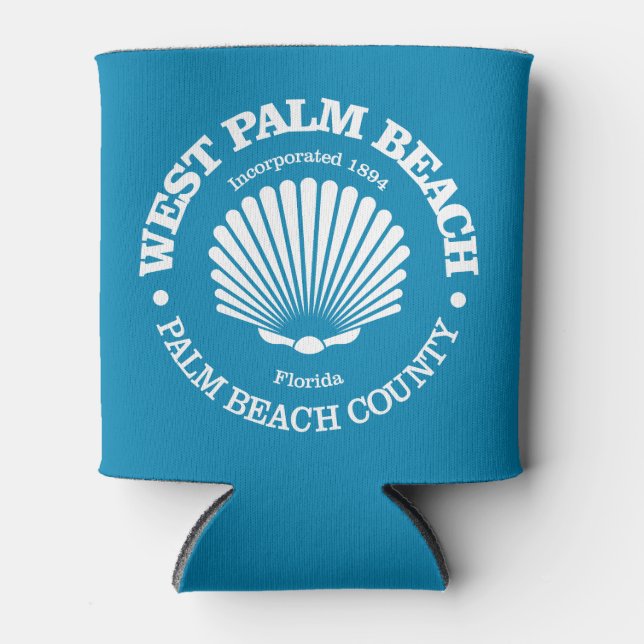 West Palm Beach (seashell) Can Cooler (Front)