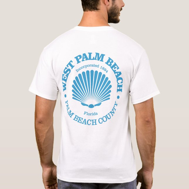 West Palm Beach (seashell) T-Shirt (Back)