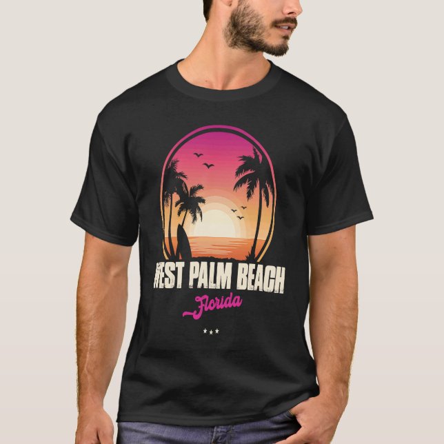 West Palm Beach Souvenir  Florida Reminder T-Shirt (Front)