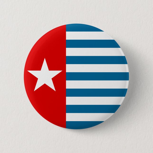 west papua 6 cm round badge (Front)