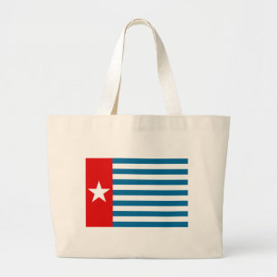 west papua large tote bag
