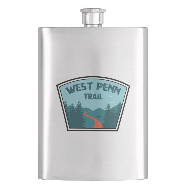 West Penn Trail Pennsylvania Hip Flask (Front)