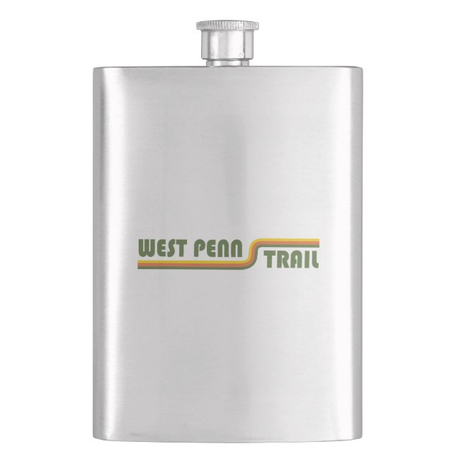 West Penn Trail Pennsylvania Hip Flask (Front)
