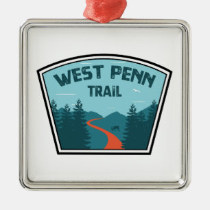 West Penn Trail Pennsylvania Metal Ornament