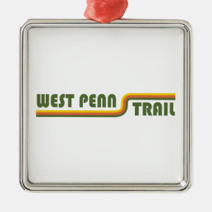 West Penn Trail Pennsylvania Metal Ornament