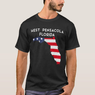 West Pensacola Florida USA State America Travel Fl T-Shirt