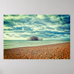 WEST PIER - BRIGHTON & HOVE, EAST SUSSEX POSTER