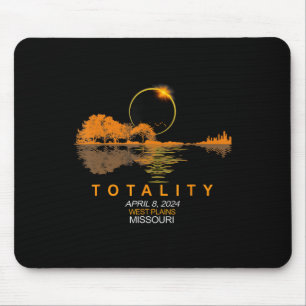 West Plains America Total Solar Eclipse 2024 Mouse Pad