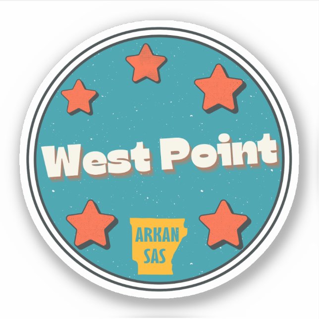 West Point, Arkansas  Sticker (Front)