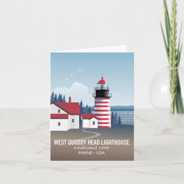 West Quoddy Head Lighthouse Card (Front)