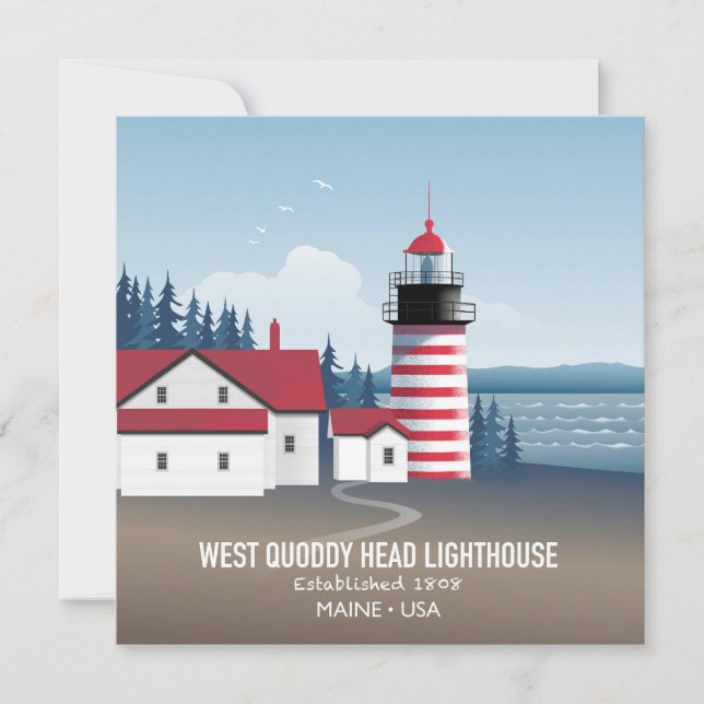 West Quoddy Head Lighthouse Card (Front)