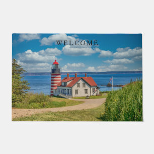 West Quoddy Head Lighthouse, Lubec, Maine Doormat