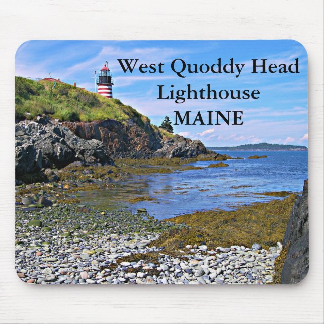 West Quoddy Head Lighthouse, Maine Mousepad (Front)