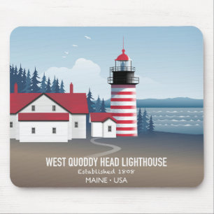 West Quoddy Head Lighthouse Mouse Pad