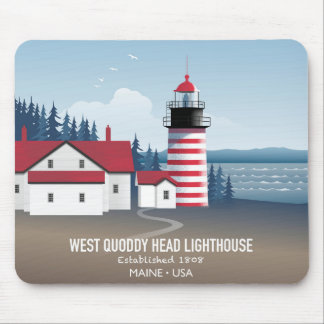 West Quoddy Head Lighthouse Mouse Pad