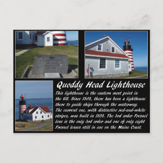 West Quoddy Head Lighthouse Postcard