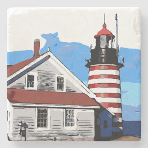 WEST QUODDY HEAD STONE COASTER