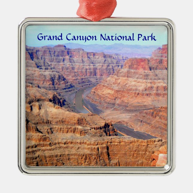 West Rim Grand Canyon National Park Metal Tree Decoration (Front)