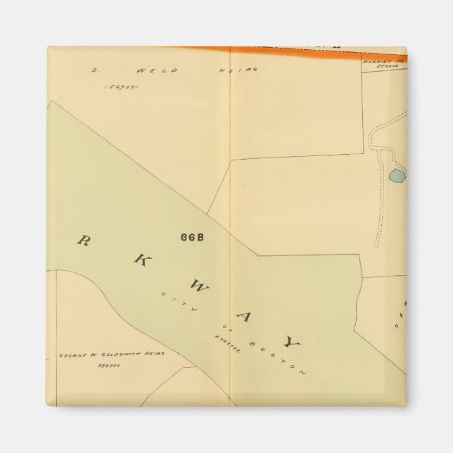 West Roxbury, Massachusetts 4 Magnet (Front)