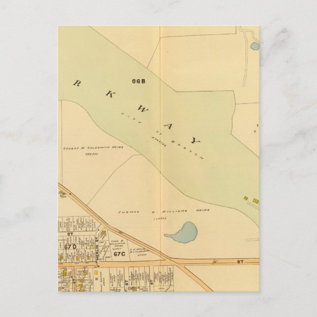 West Roxbury, Massachusetts 4 Postcard (Front)