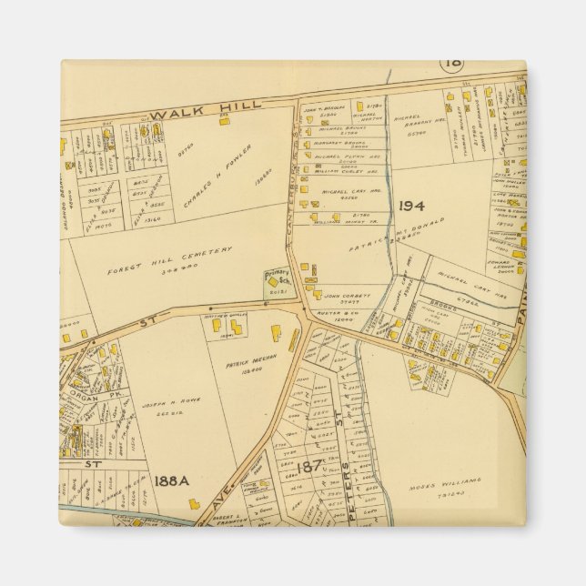 West Roxbury, Massachusetts 5 Magnet (Front)