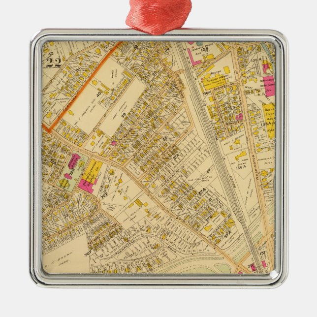West Roxbury, Massachusetts 6 Metal Tree Decoration (Front)
