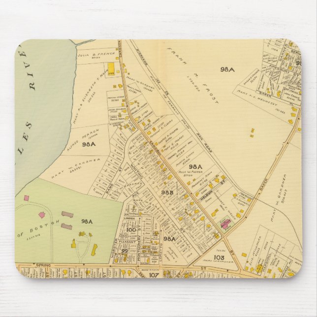 West Roxbury, Massachusetts 8 Mouse Pad (Front)