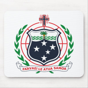 West Samoa Coat of Arms Mousepad