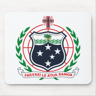 West Samoa Coat of Arms Mousepad