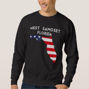 West Samoset Florida USA State America Travel Flor Sweatshirt