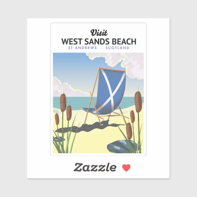 West Sands Beach, St Andrews Scotland (Sheet)