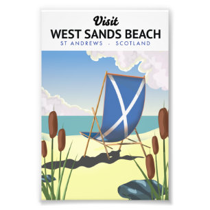 West Sands Beach, St Andrews Scotland Photo Print