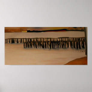 West Seattle Piers View Downtown Seattle Ships Poster