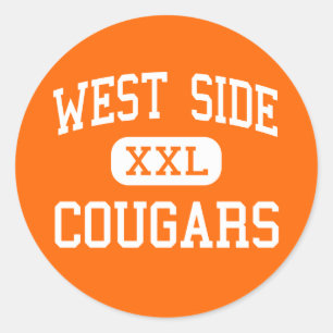 West Side - Cougars - High School - Gary Indiana Classic Round Sticker