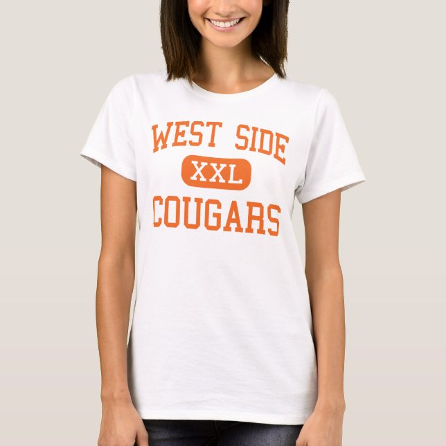 West Side - Cougars - High School - Gary Indiana T-Shirt (Front)