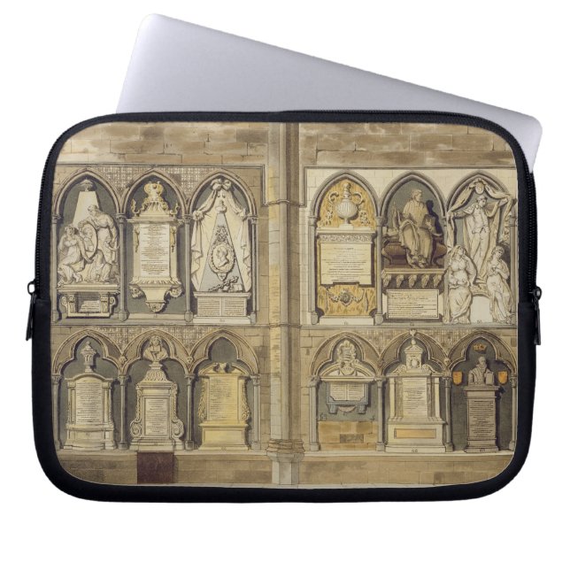 West Side of Poet's Corner, plate 24 from 'Westmin Laptop Sleeve (Front)