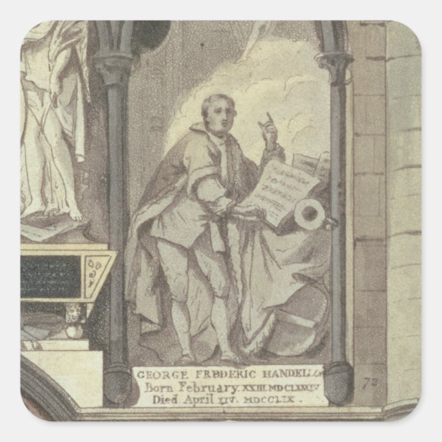 West Side of Poet's Corner, plate 25 from 'Westmin Square Sticker (Front)